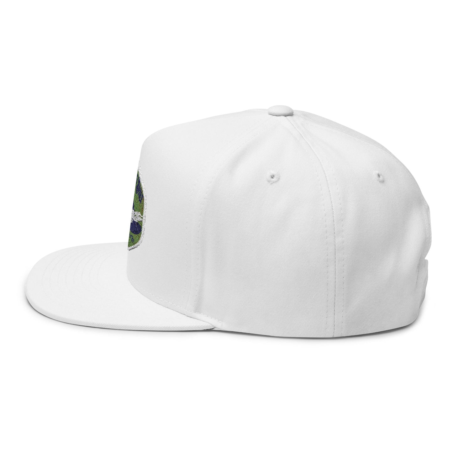 Backwoods Built Embroidered Flat Bill Cap - Stylish Outdoor Hat for Adventure Lovers