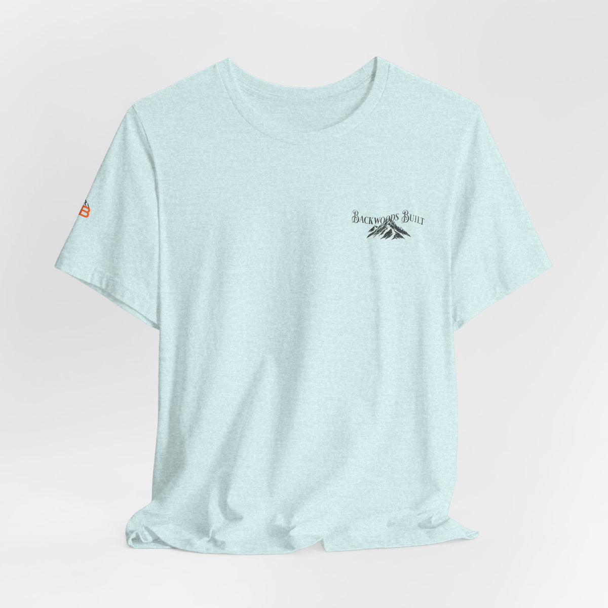 Backwoods Mountain Tee — Retro Sunrise Forest Adventure T-Shirt