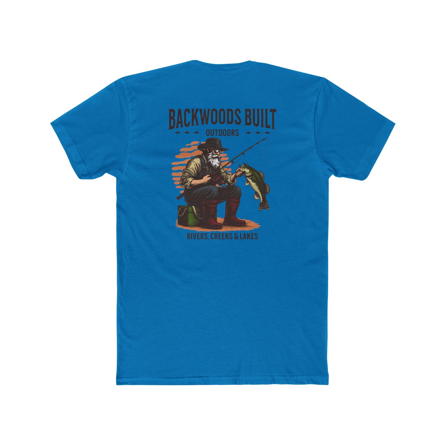 Backwoods Built Outdoors T-Shirt — 'Backwoods Built' Fishing Graphic Tee