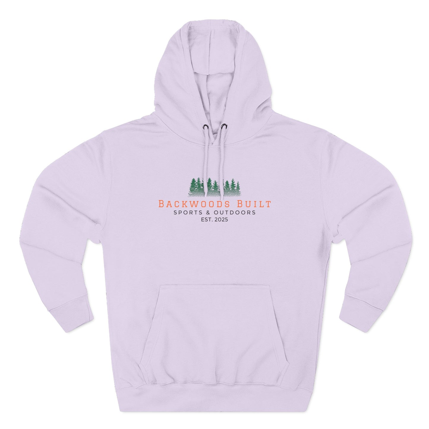 Backwoods Built Hoodie — Outdoor Forest Graphic Fleece Hoodie
