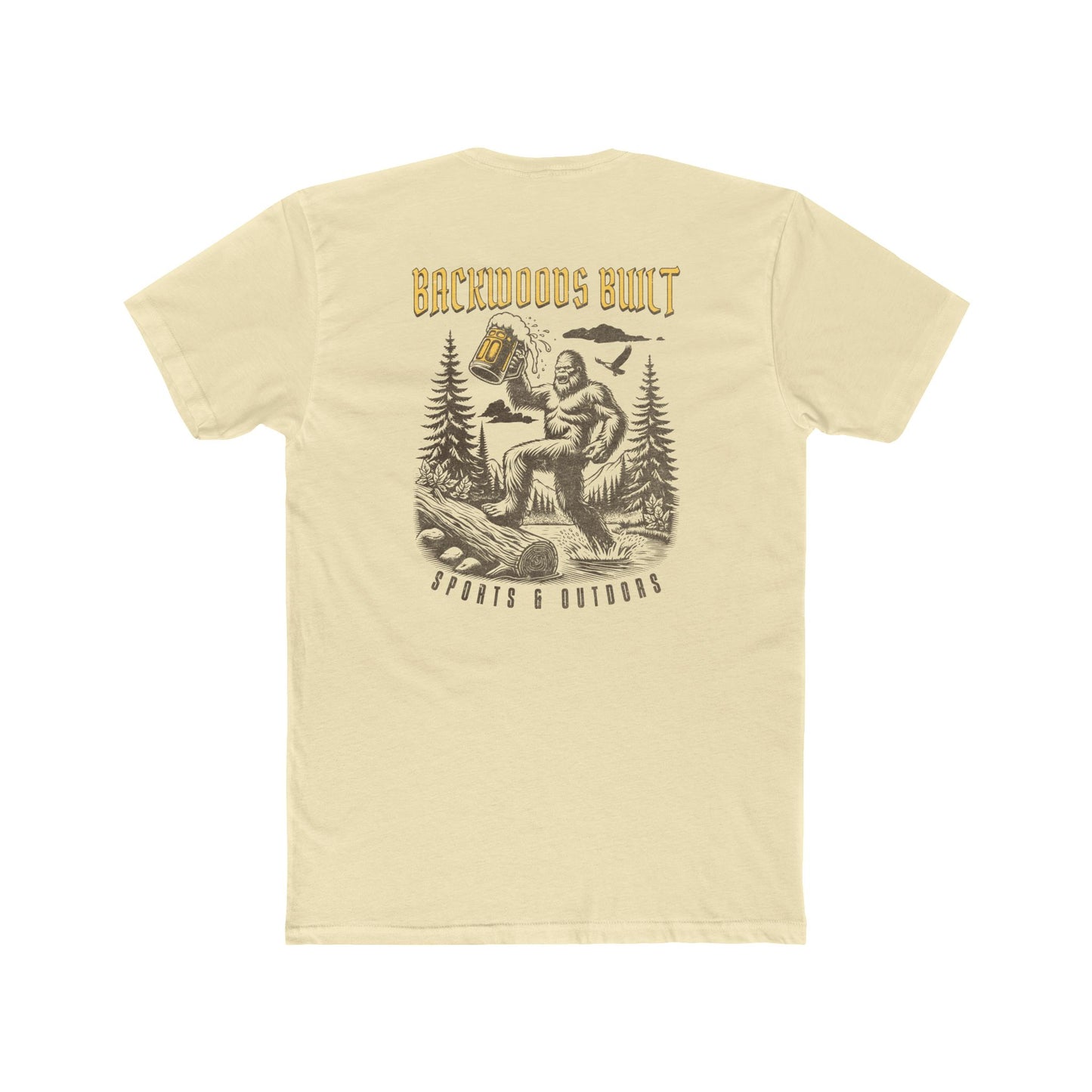 Backwoods Built Crew Tee — Rustic Outdoorsman Camping T‑Shirt