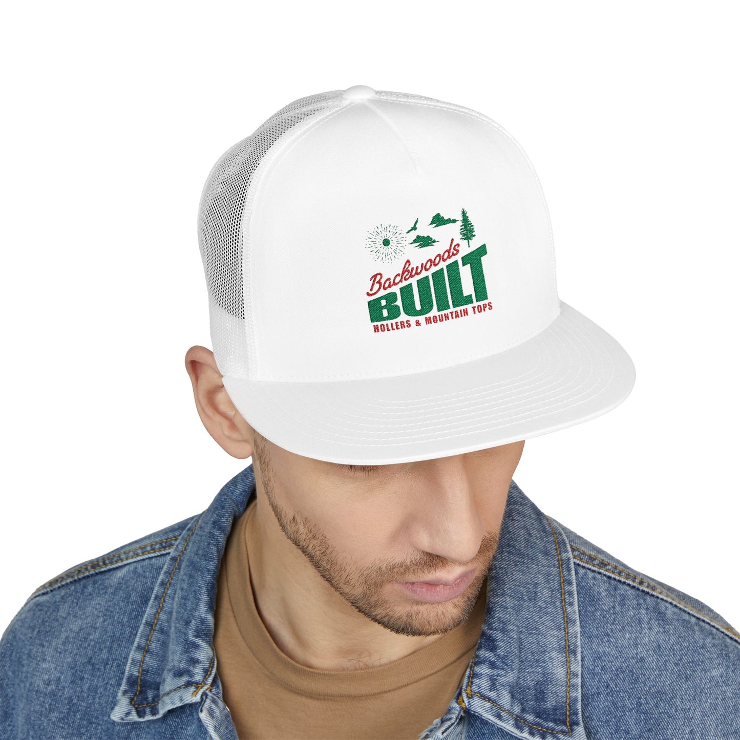 Trucker Hat — Backwoods Built Embroidered Outdoor Cap
