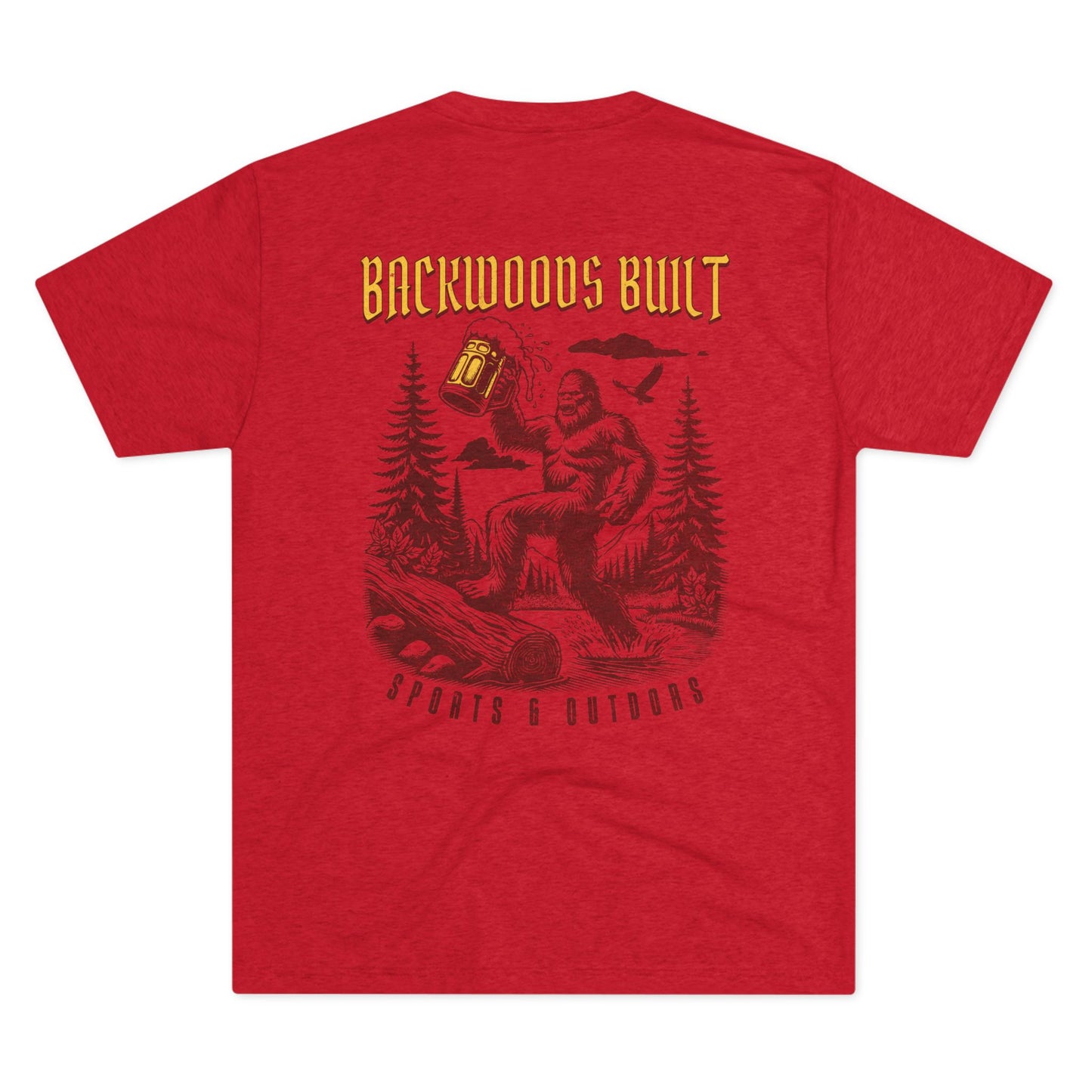 Adventure-Ready Unisex Tri-Blend Crew Tee - 'Backdoors Built' Outdoors Design