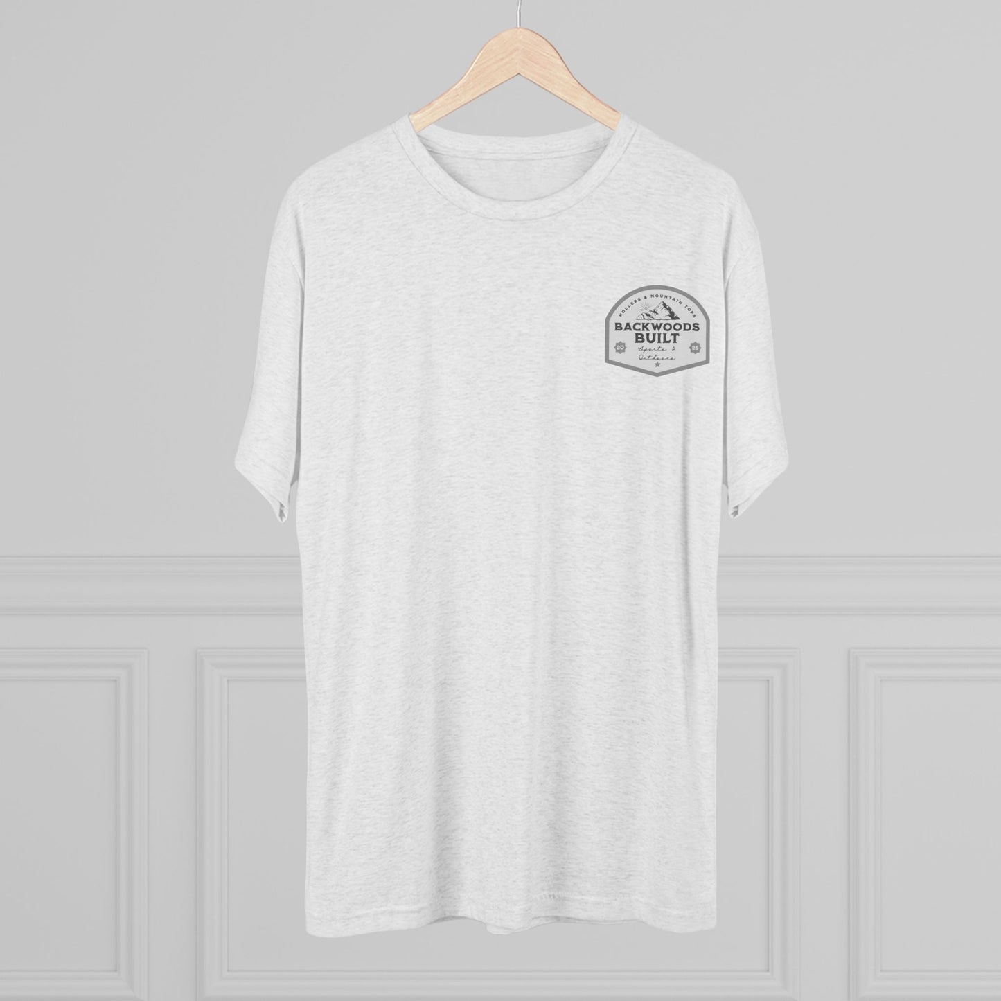 Backwoods Built Unisex Tri-Blend Crew Tee - Outdoor Adventure Tee for Nature Lovers
