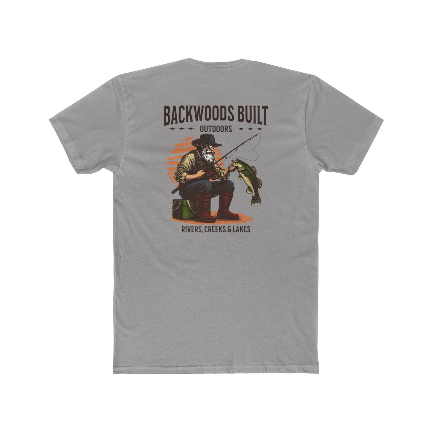 Backwoods Built Outdoors T-Shirt — 'Backwoods Built' Fishing Graphic Tee
