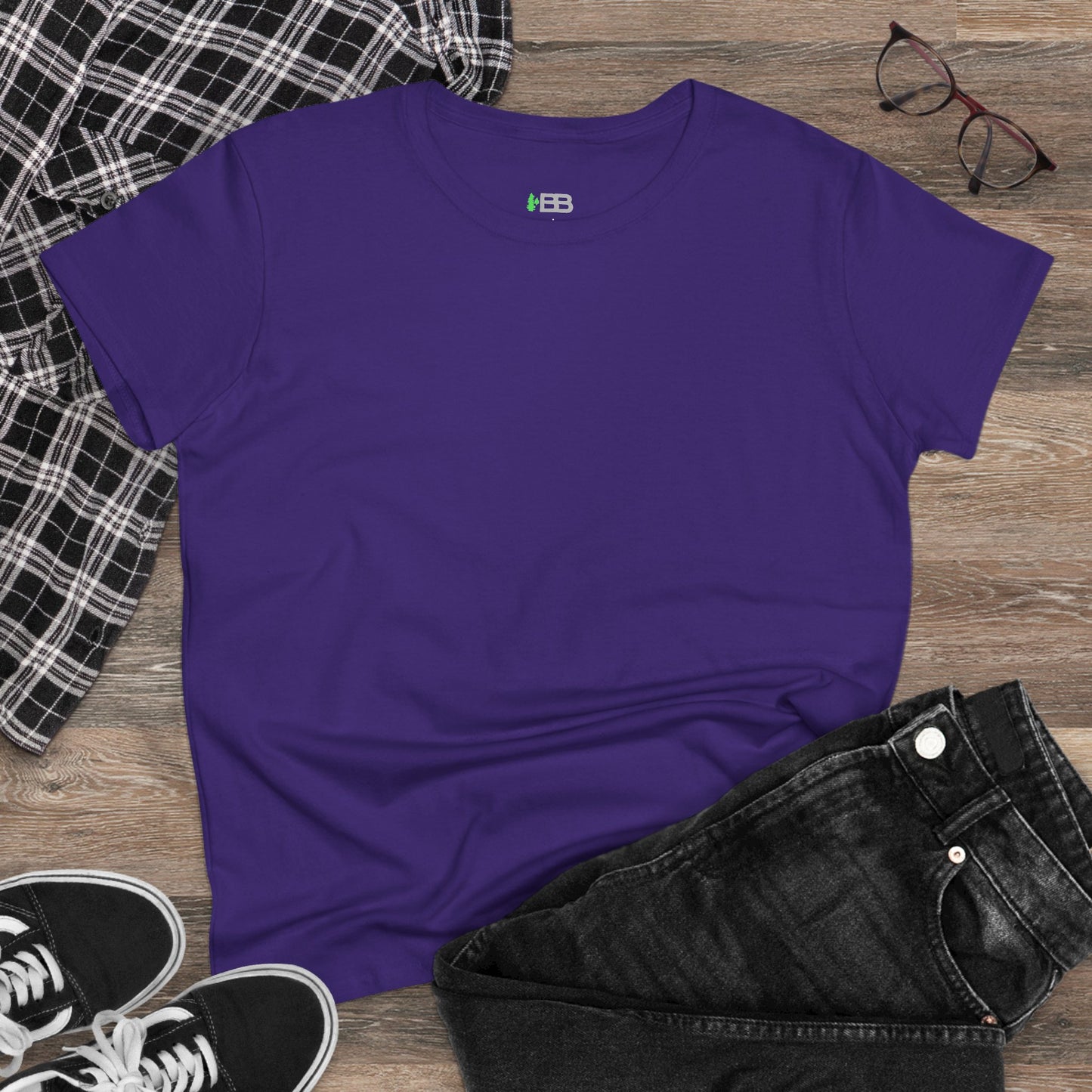 Women’s Midweight Cotton Tee - Comfortable & Versatile Casual Wear