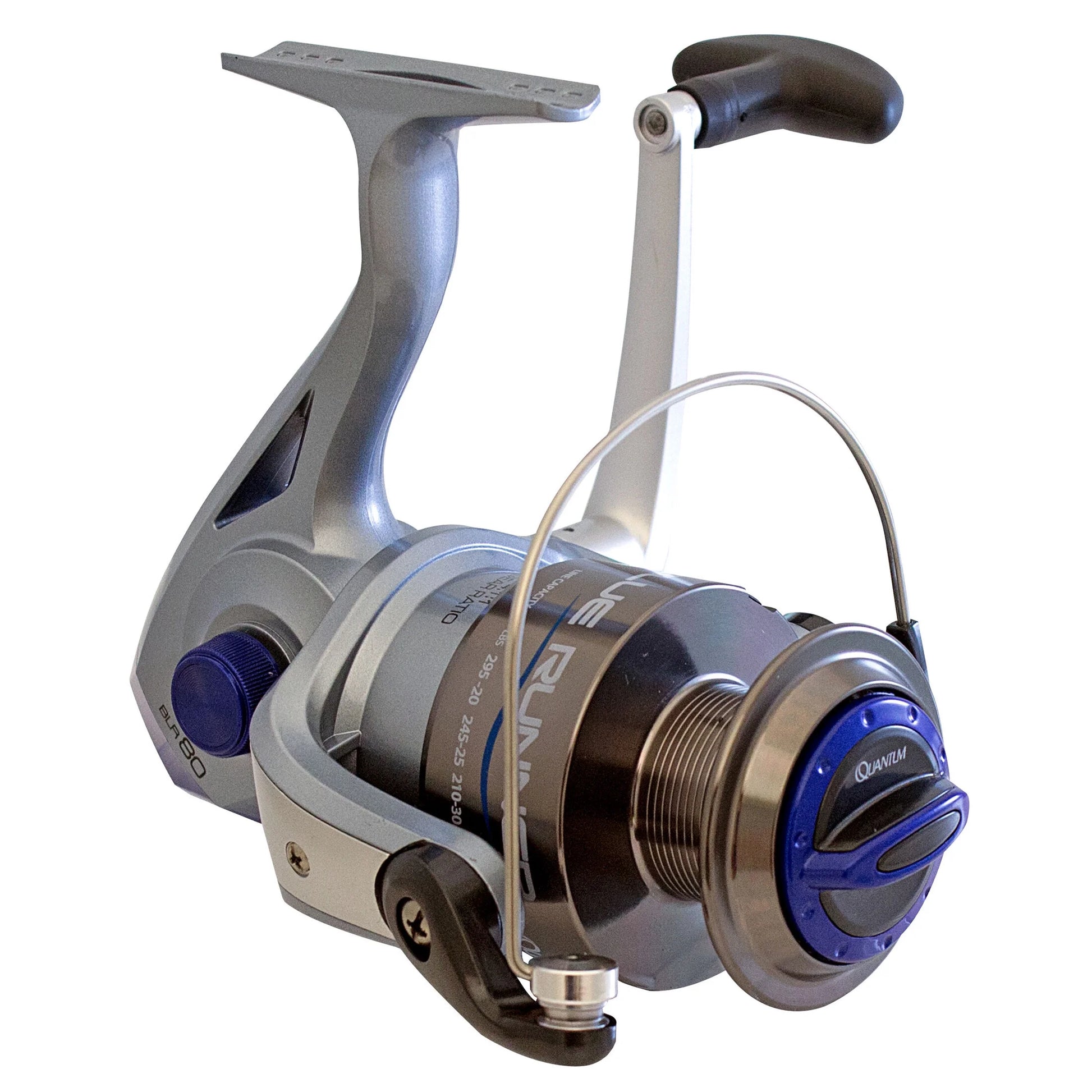 Blue Runner Spinning Fishing Reel, Size 80 Reel, Blue (Clam Package)