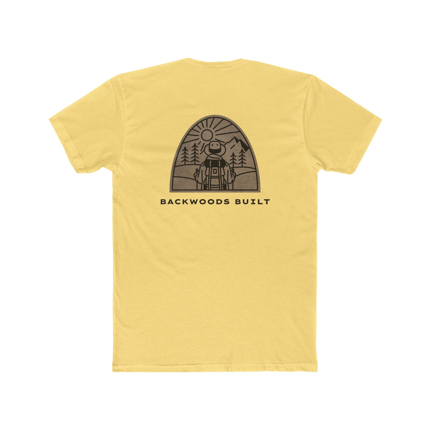 Backwoods Adventure Unisex Cotton Crew Tee - Nature Graphic T-Shirt
