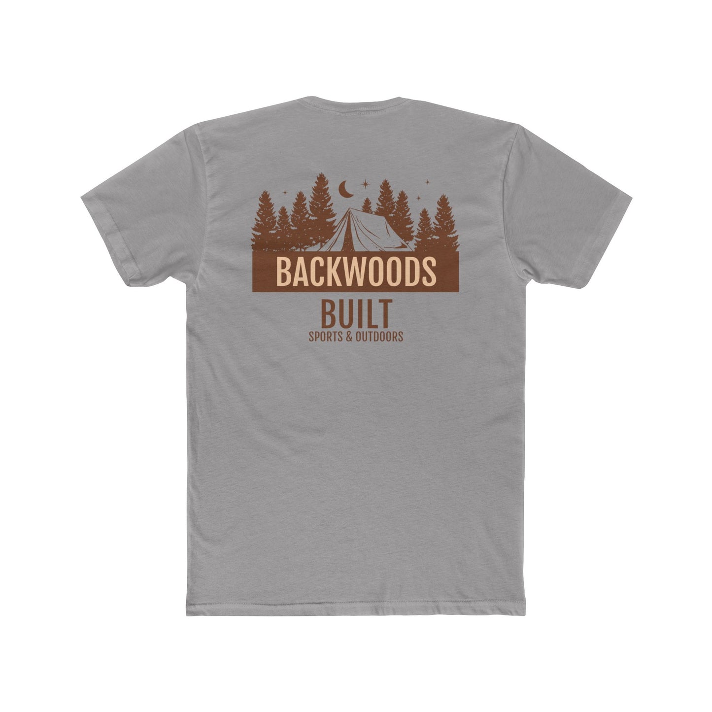 Backwoods Built Unisex Cotton Crew Tee - Outdoor Adventure Shirt