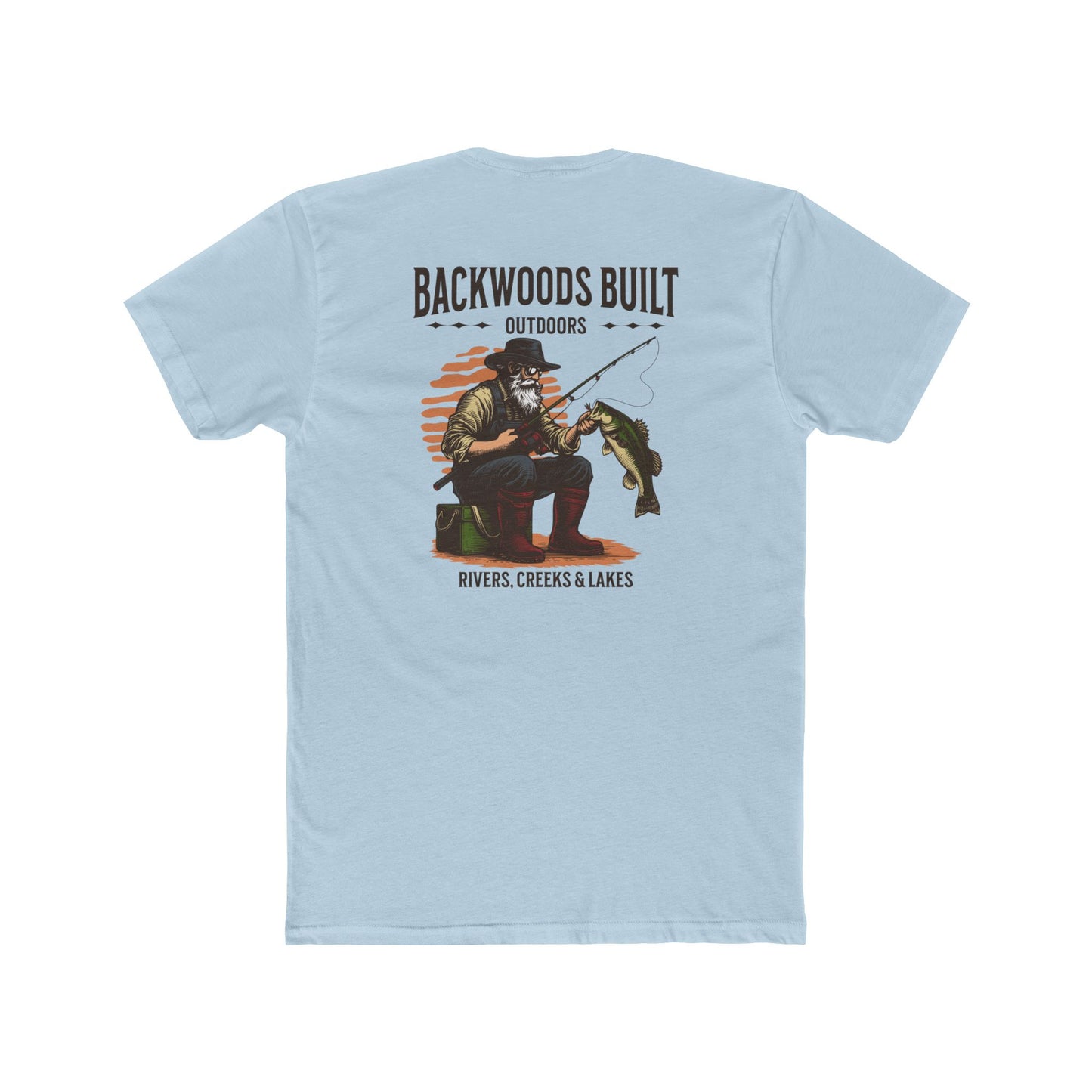 Backwoods Built Outdoors T-Shirt — 'Backwoods Built' Fishing Graphic Tee