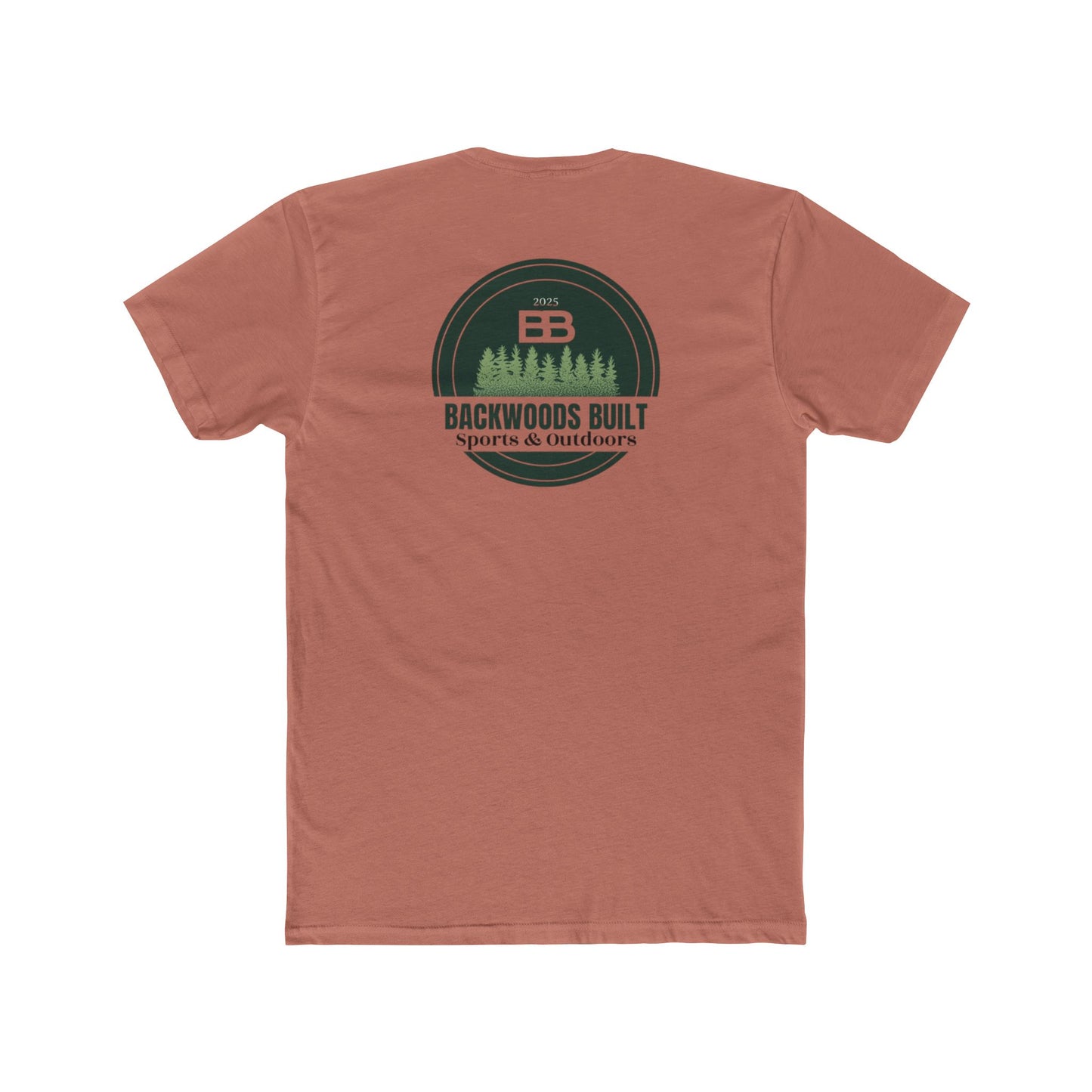 Backwoods Built Unisex Cotton Crew Tee - Outdoor Adventure T-Shirt