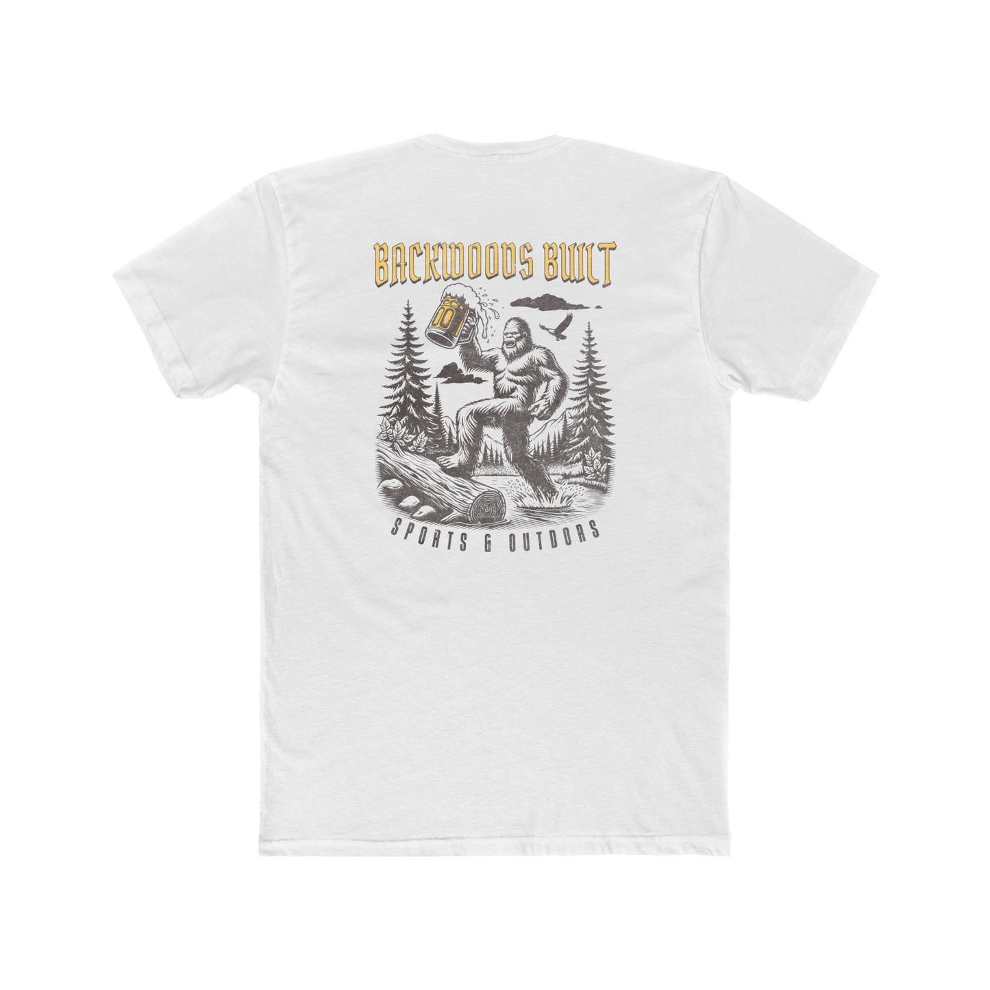 Backwoods Built Crew Tee — Rustic Outdoorsman T‑Shirt