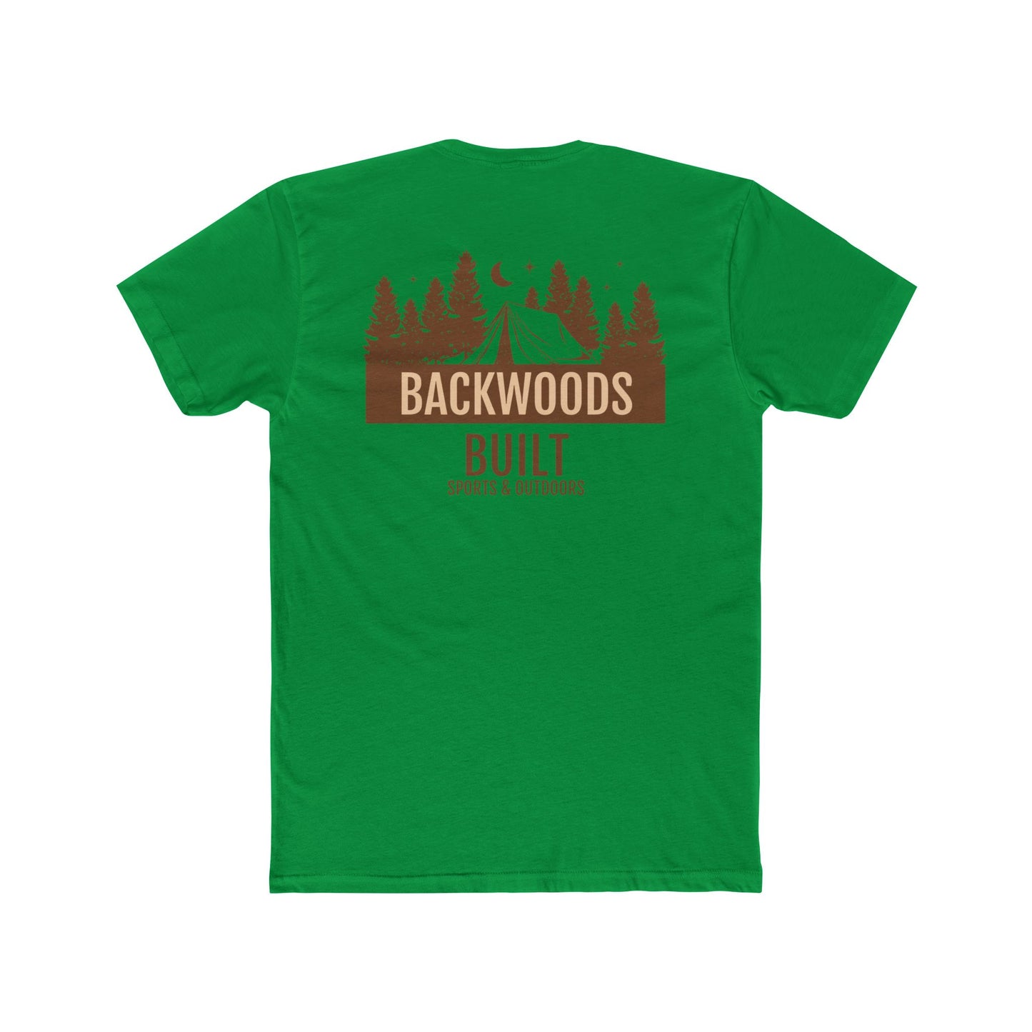 Backwoods Built Unisex Cotton Crew Tee - Outdoor Adventure Shirt