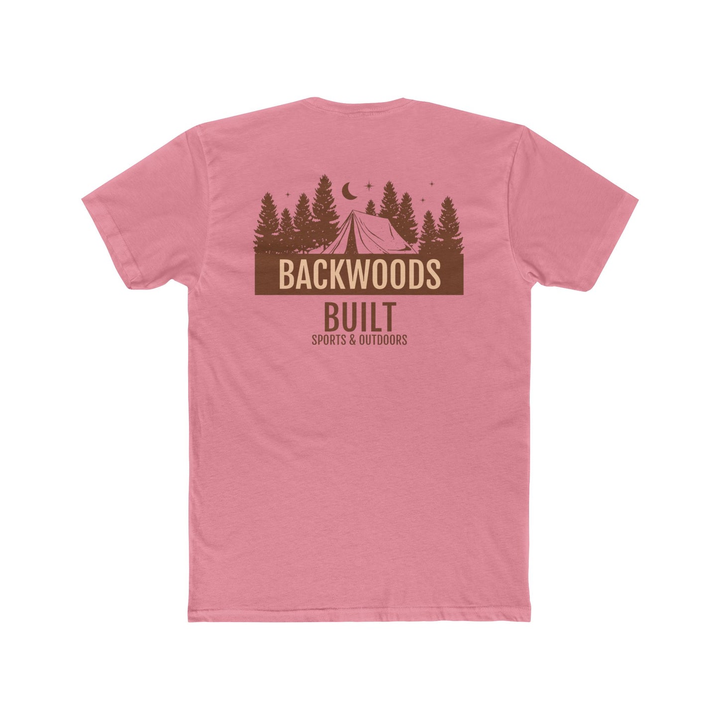 Backwoods Built Unisex Cotton Crew Tee - Outdoor Adventure Shirt