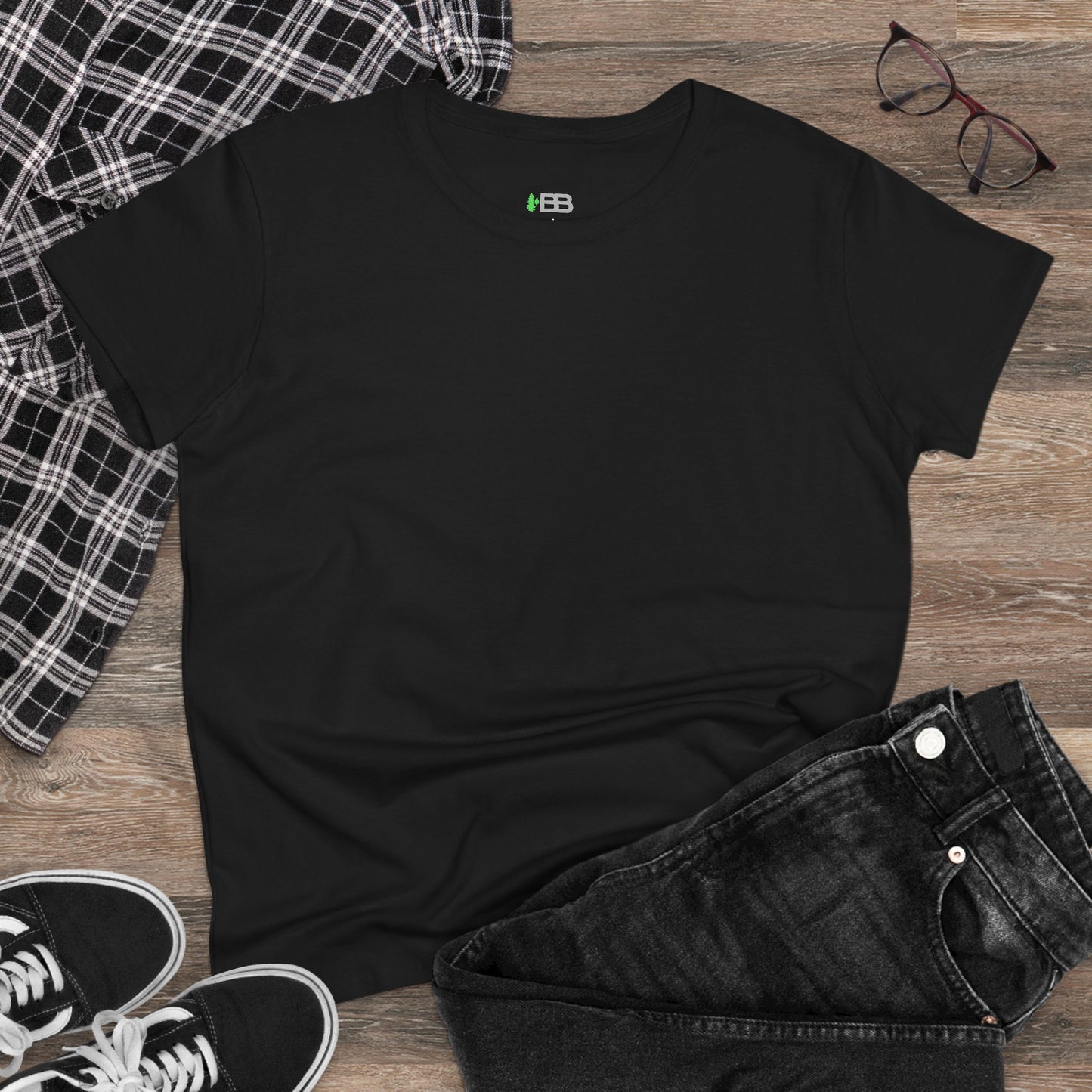 Women’s Midweight Cotton Tee - Comfortable & Versatile Casual Wear