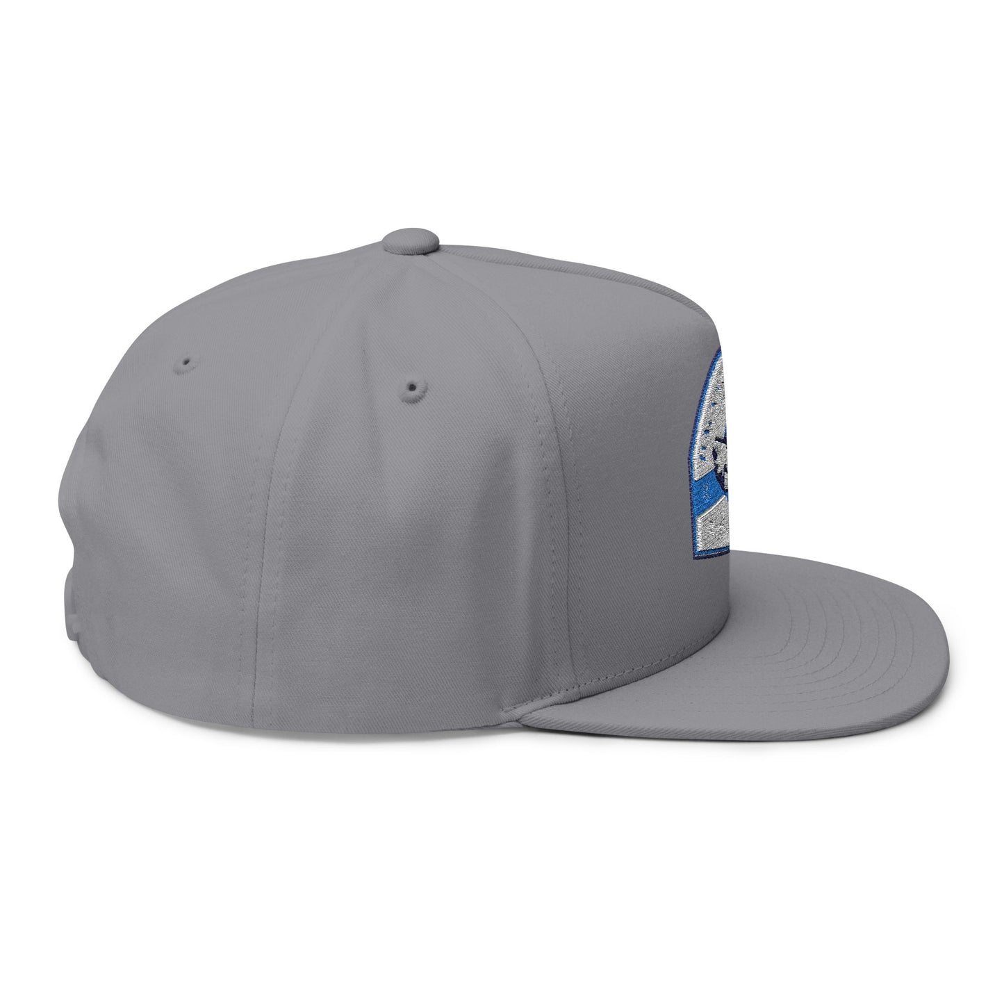 Embroidered Flat Bill Cap - Backwoods Bulls Design