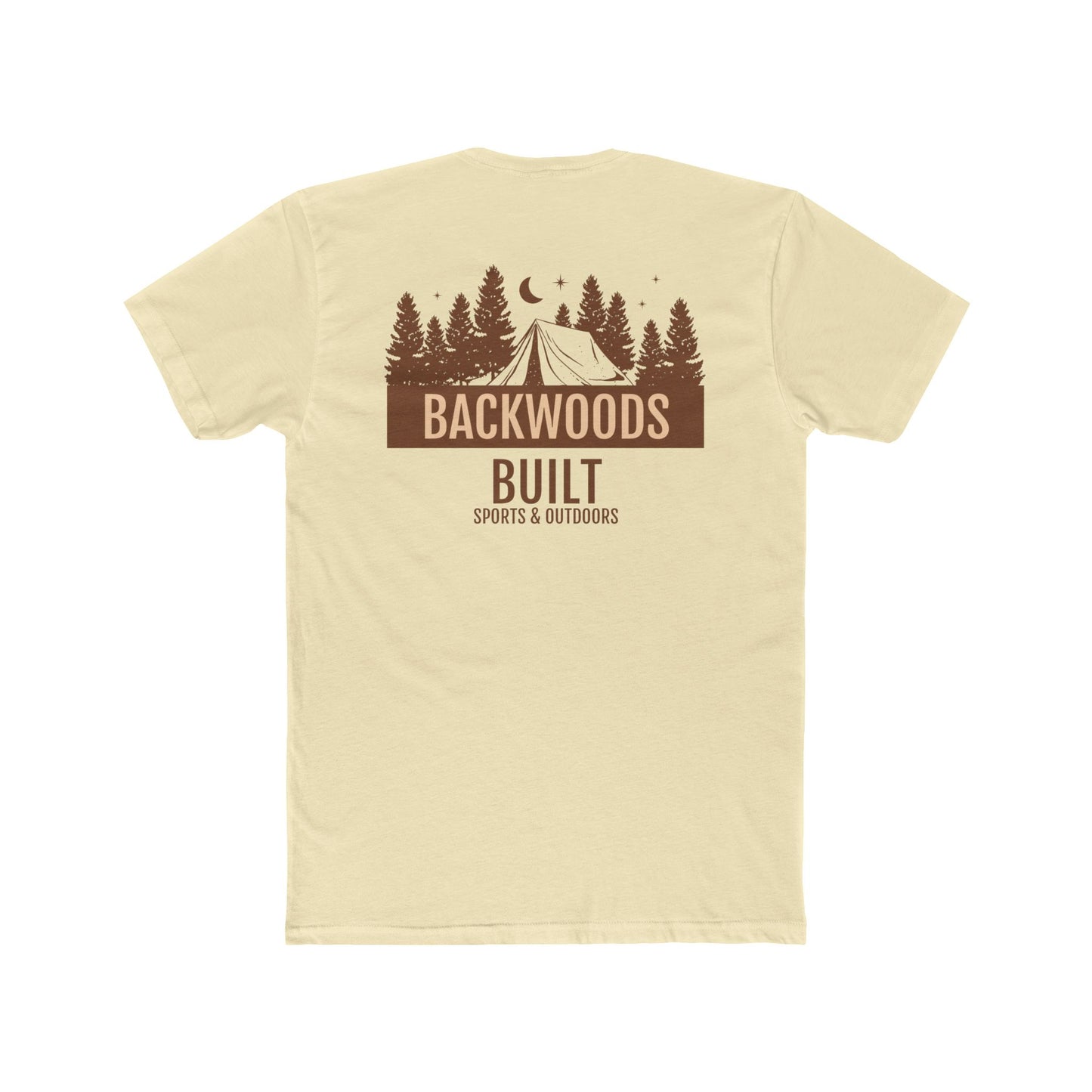 Backwoods Built Unisex Cotton Crew Tee - Outdoor Adventure Shirt