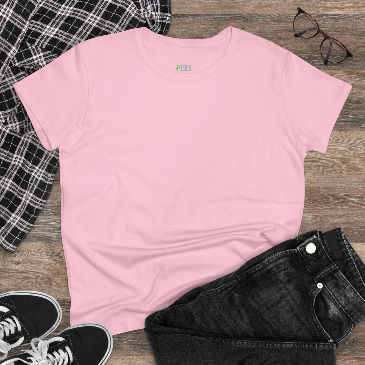 Women’s Midweight Cotton Tee - Comfortable & Versatile Casual Wear