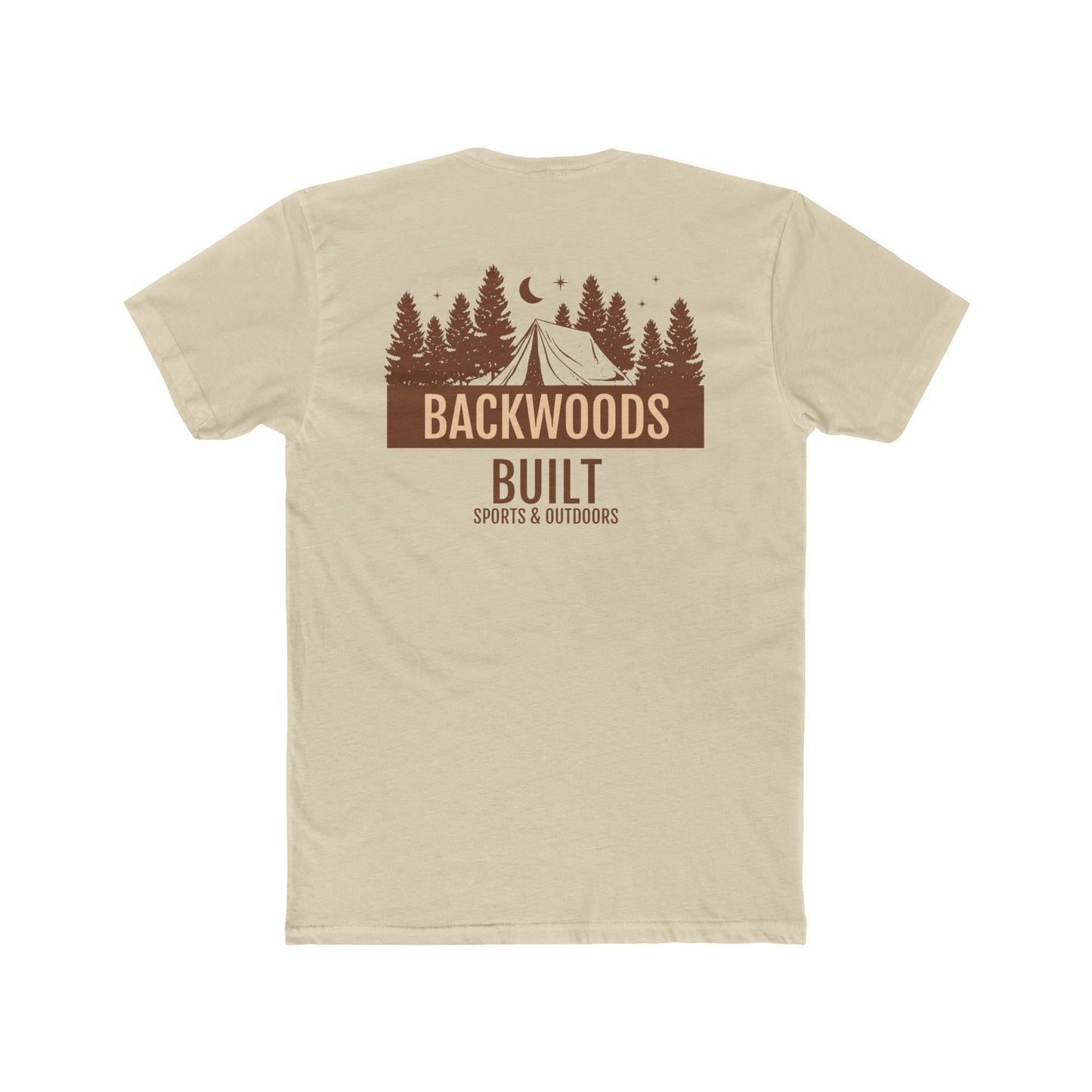 Backwoods Built Unisex Cotton Crew Tee - Outdoor Adventure Shirt